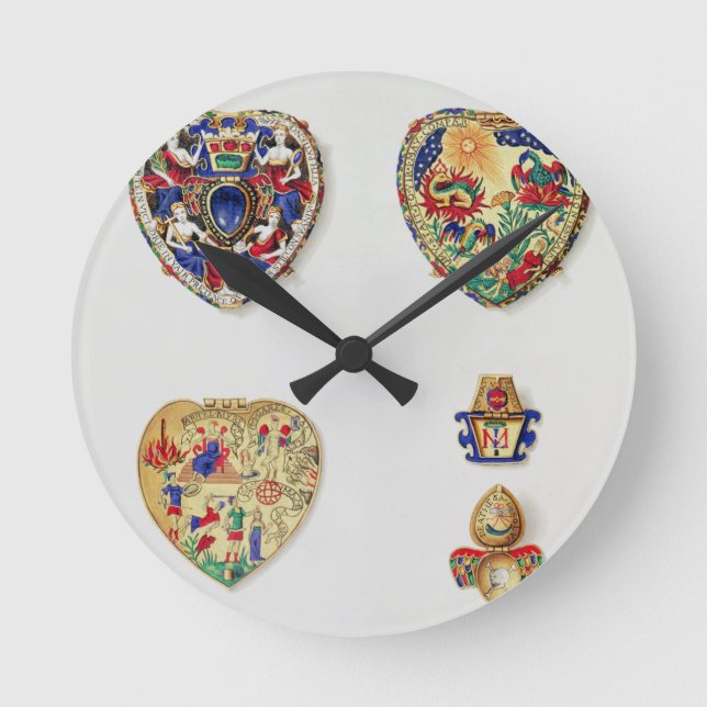 Relógio Redondo A jóia de Darnley, 'das notas históricas no L (Frente)