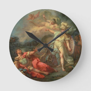 Relógio Redondo A luta entre Marte e Minerva, 1771 (óleo em c
