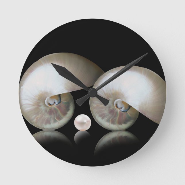 Relógio Redondo A Mãe de Pérola (Frente)