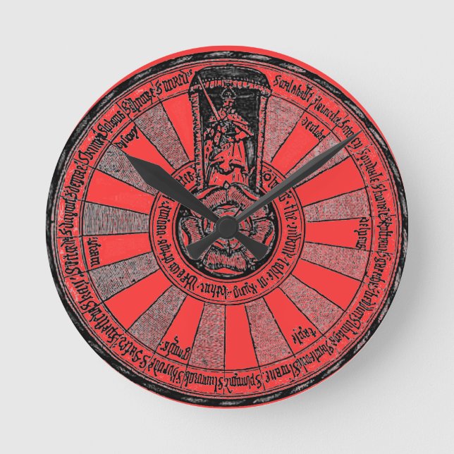 Relógio Redondo A mesa redonda de Arthur (Frente)