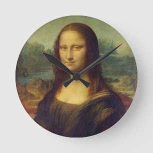 Relógio Redondo A Mona Lisa de Leonardo da Vinci