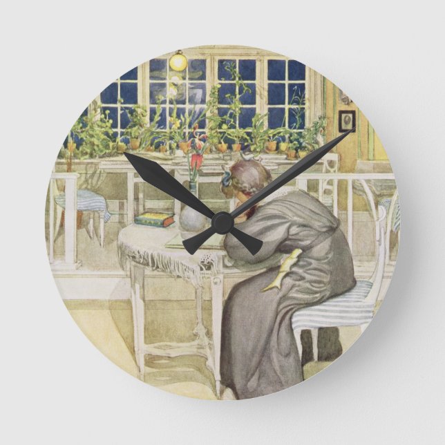 Relógio Redondo A noite antes da viagem a Inglaterra - estudo (Frente)