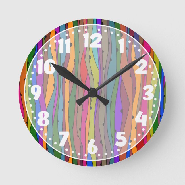 Relógio Redondo A obscuridade acena o pulso de disparo (Frente)