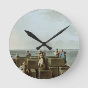 Relógio Redondo A parte superior da primeira pirâmide de Gizah,