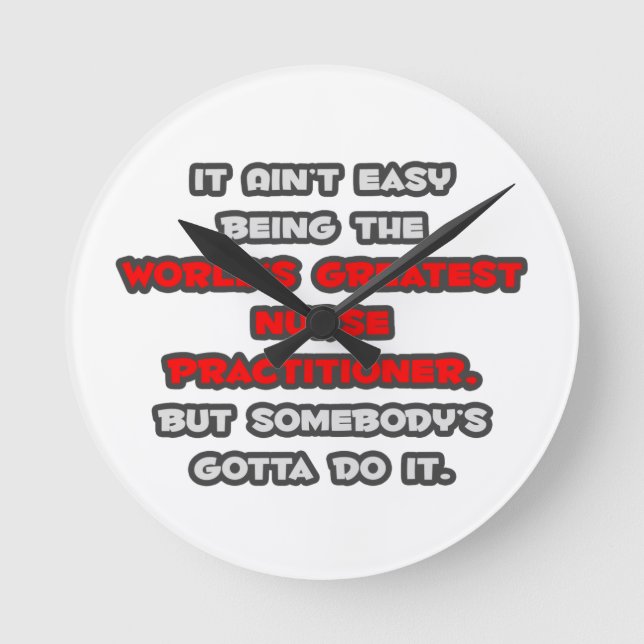 Relógio Redondo A Piada dos maiores enfermeiros do mundo (Frente)