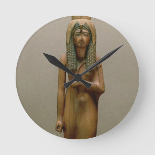 Relógio Redondo A rainha divina Ahmose Nefertari (madeira pintada)