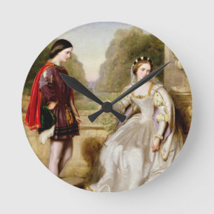 Relógio Redondo A recusa (óleo em canvas)