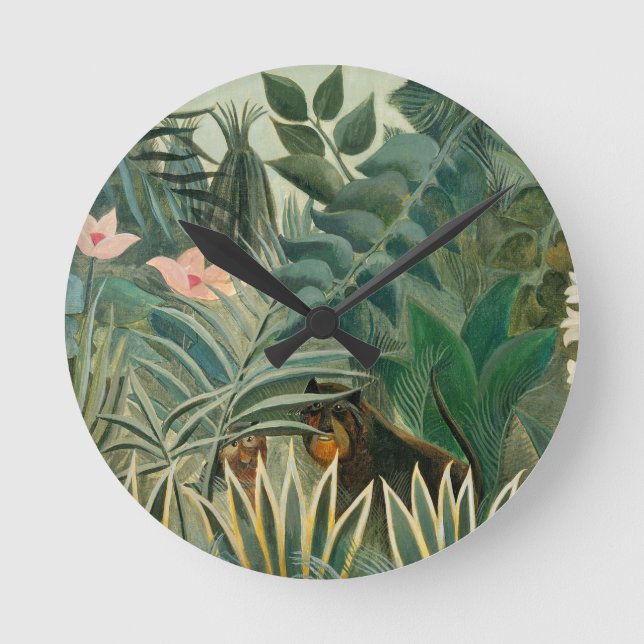 Relógio Redondo A Selva equatorial, 1909 (óleo em canvas) (Frente)
