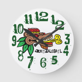 Relógio Redondo A SERPIENTE EMPLUMADA, Quetzalcoatl