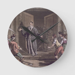 Relógio Redondo A toupeira de Mathieu (1584-1656) harangued pelas