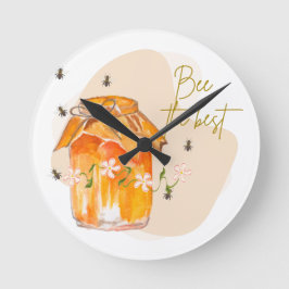 Relógio Redondo abelha o melhor