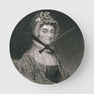 Relógio Redondo Abigail Adams, gravada por G.F. Storm (fl.c.1834)