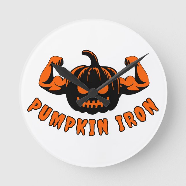 Relógio Redondo Abóbora de Ferro  (Frente)