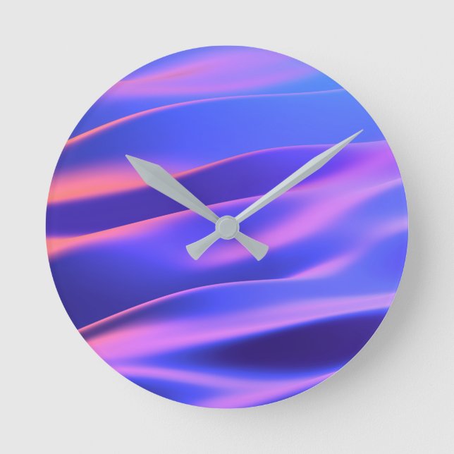 Relógio Redondo Abstrato Wall Clocks - Silky Smooth (Frente)