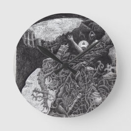 Relógio Redondo Acima e Abaixo por Brian Benson