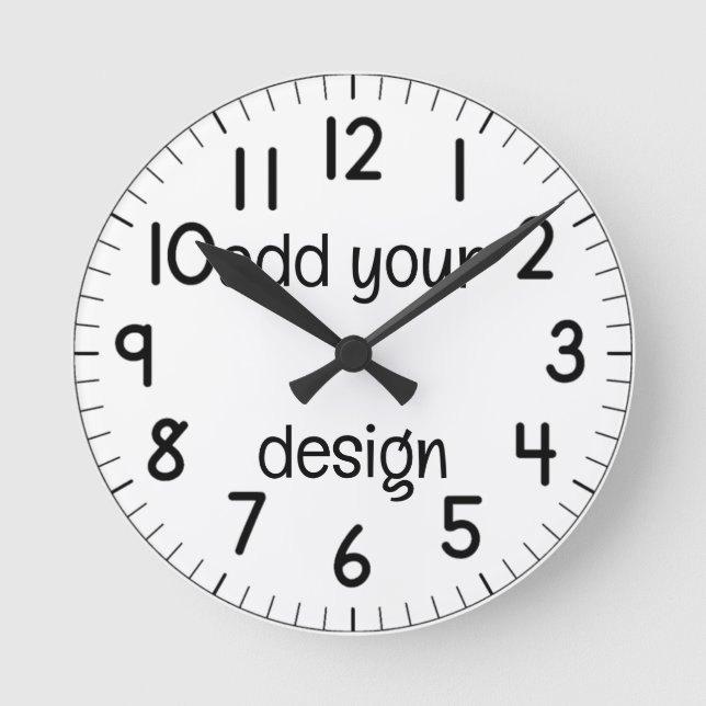 Relógio Redondo adicionar seu design (Frente)