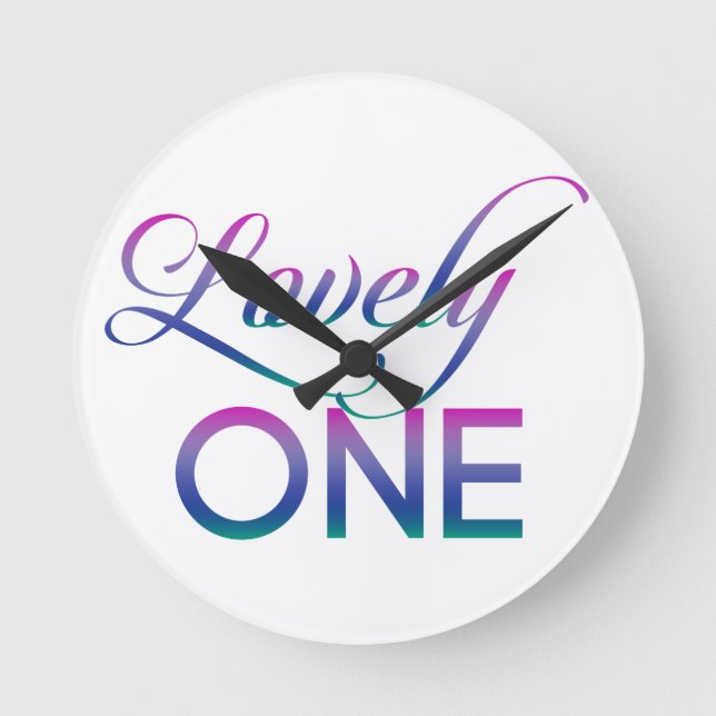 Relógio Redondo Adorável (Frente)