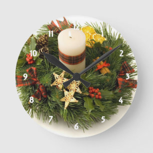 Relógio Redondo Advent Wreath