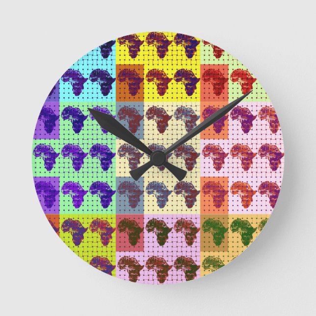 Relógio Redondo África (Frente)