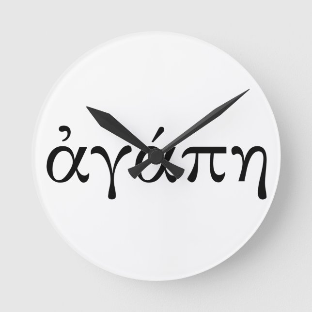 Relógio Redondo Agape (Frente)