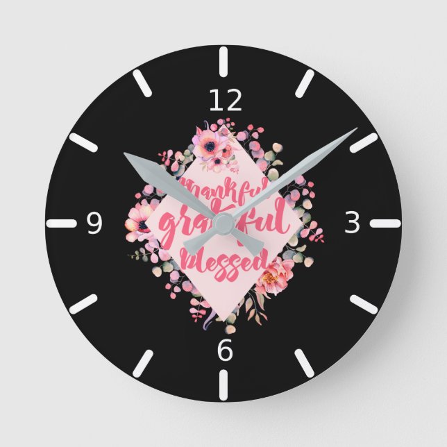 Relógio Redondo Agradeço a sua benção (Frente)