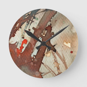 Relógio Redondo aguarela 5 do fundo