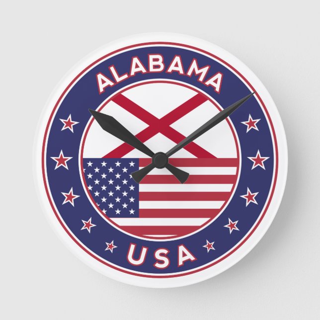 Relógio Redondo Alabama (Frente)