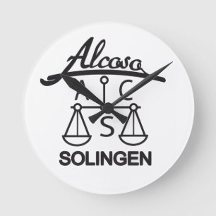 Relógio Redondo Alcoso Solingen alemão ww2