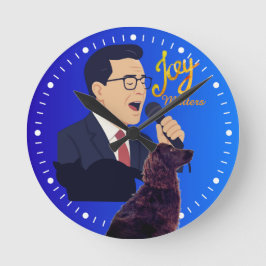 Relógio Redondo Alegria Importa Stephen Colbert Cantando Com Benny
