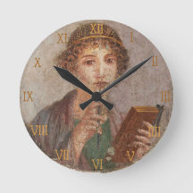 Algarismos Romanos Arte de Pompéia Sáfica Menina c