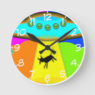 Relógio Redondo Alienígena