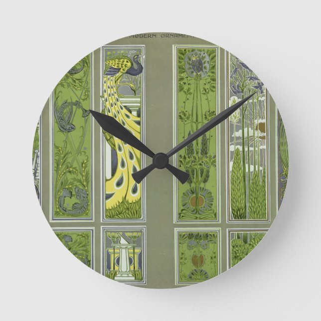 Relógio Redondo Almofade o design, placa III "do plutônio do (Frente)