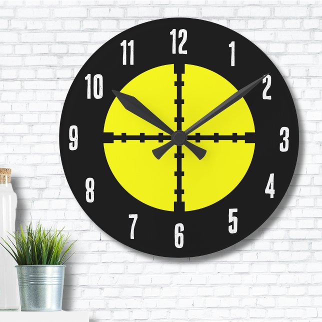 Relógio Redondo Alvo de disparo (Sports Shooting Practice Archery Target Round Clock)