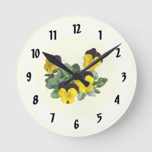 Relógio Redondo Amarelo Salta Viola Sorbet