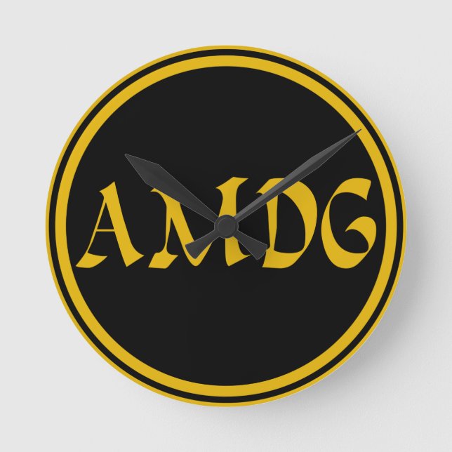 RELÓGIO REDONDO AMDG (Frente)