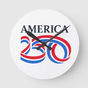 Relógio Redondo América Patriótica 250º Aniversário EUA 2026 