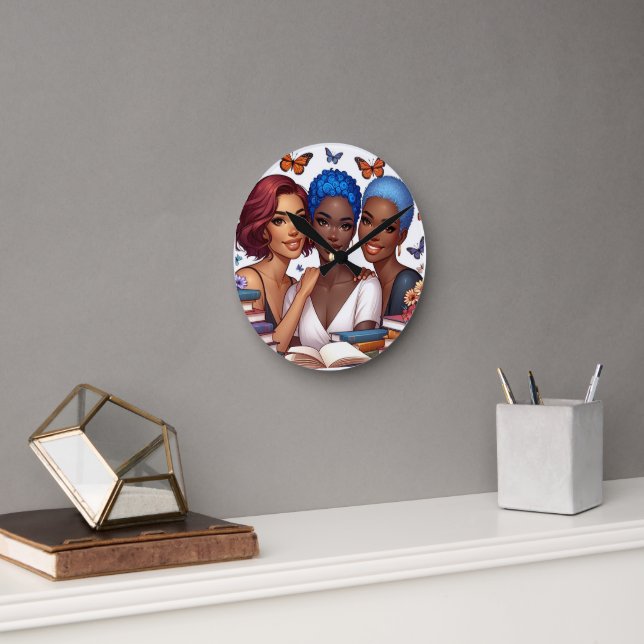 Relógio Redondo Amizade e Palavras (Escritório)