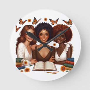 Relógio Redondo Amizade e Palavras