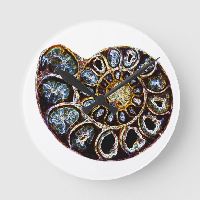 Relógio Redondo Ammonite (Frente)