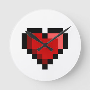 Relógio Redondo Amor Coração