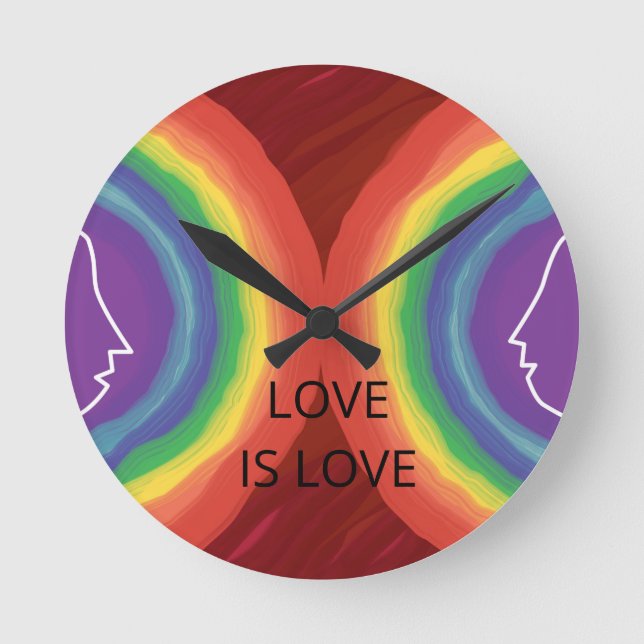 RELÓGIO REDONDO AMOR É AMOR (Frente)