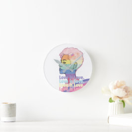 Relógio Redondo Amor é Amor