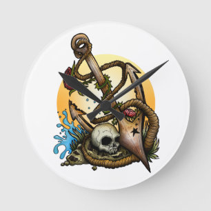 Relógio Redondo Ancorado