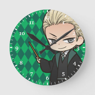 Relógio Redondo Anime Draco Malfoy