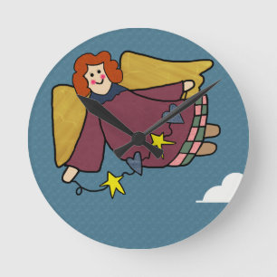 Relógio Redondo Anjo