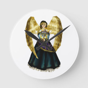 Relógio Redondo Anjo de Chanukah