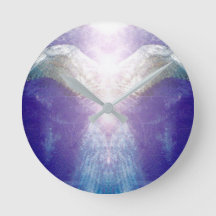 Anjo violeta de prata