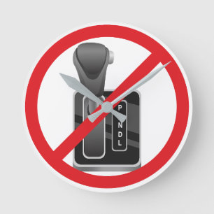 Relógio Redondo Anti-Automático - Gearbox Manual de Deslocamento d