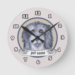 Relógio Redondo Antigo pastor Inglês