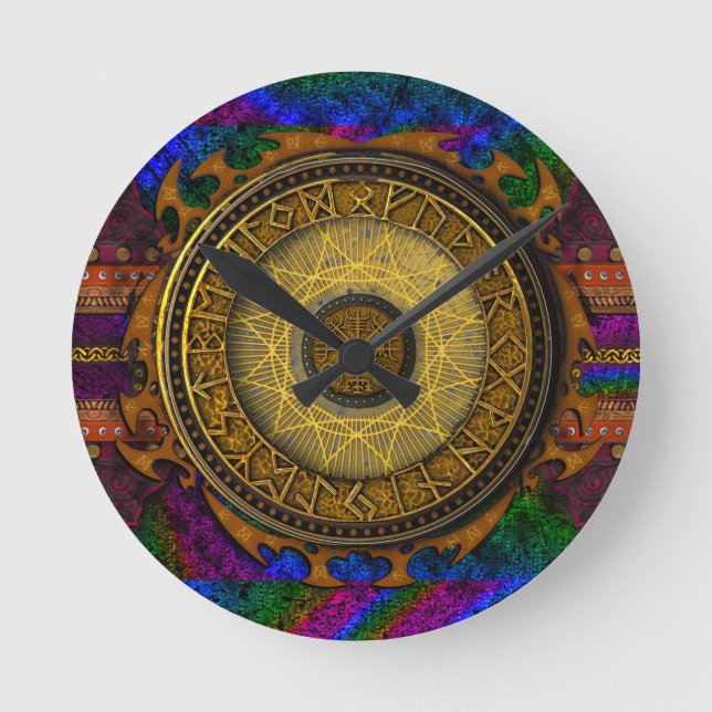 Relógio Redondo Antigo Tome Místico de Feitiços e Poções Mágicas V (Frente)